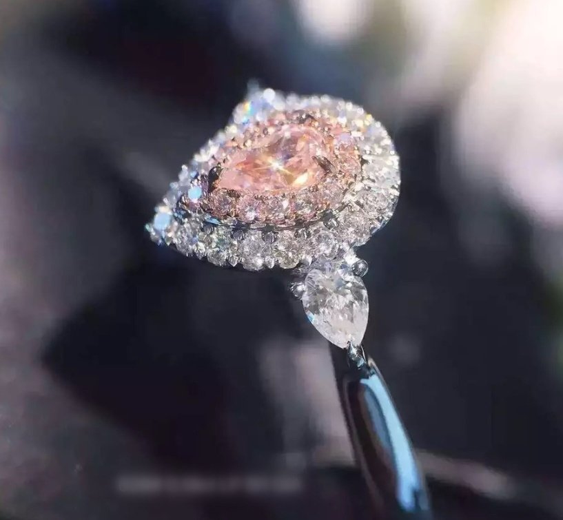 Gold-plated jewels, loose diamonds, diamonds, diamonds, women's rings, drop-shaped micro-inlaid diamonds, diamond ring - Image 3