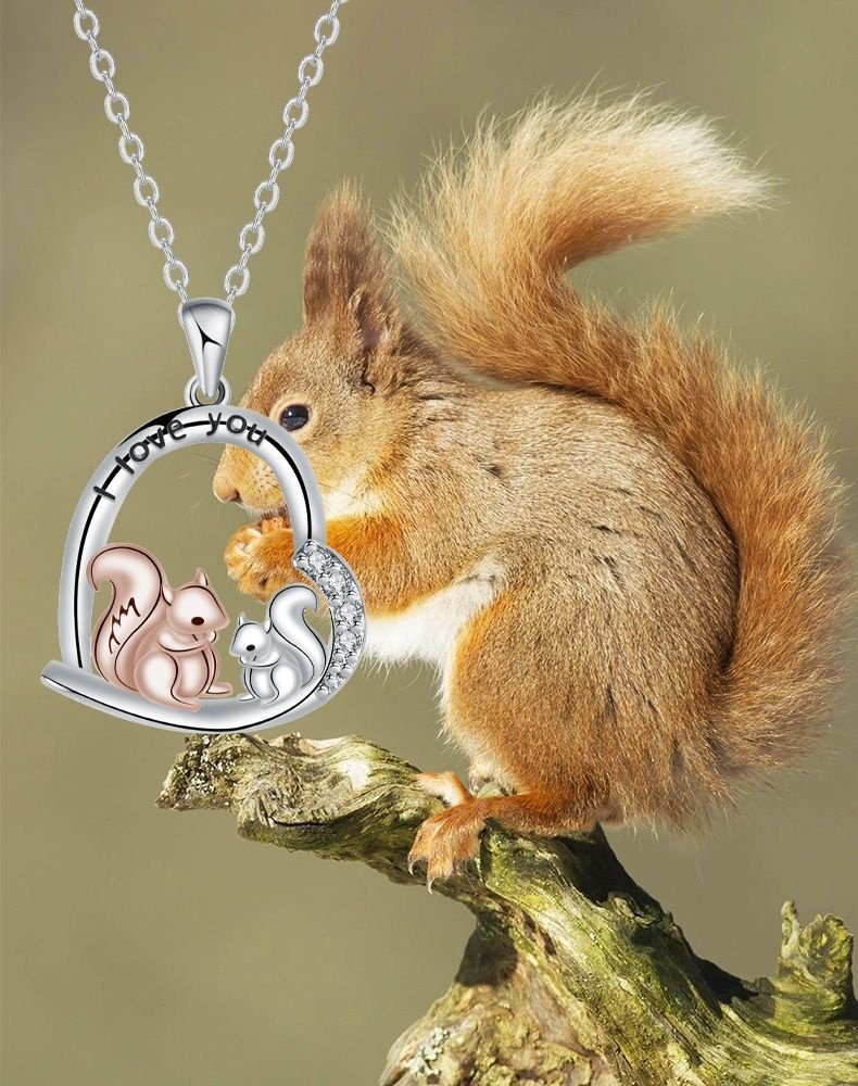 Cute Creative Personality Little Squirrels Exquisite Pendant Necklace - Image 5