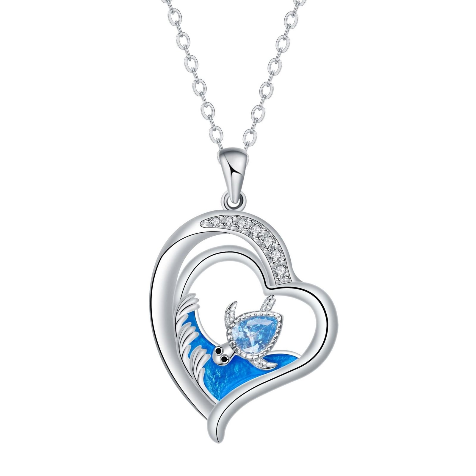 Ocean Series Sea Turtle Necklace Personality - Image 3
